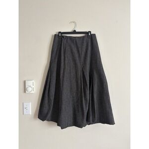 Lilith Paris Womens Medium EU 40 Skirt Wool Blend Bubble Hem Avant Garde Neutral